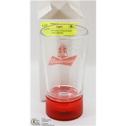 BUDWEISER GOAL SYNCED RED LIGHT GLASS LIMITED