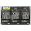 LOT OF 3 HI FIDELITY 3.5MM EARBUDS