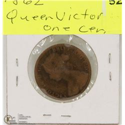 1862 QUEEN VICTORIA ONE CENT
