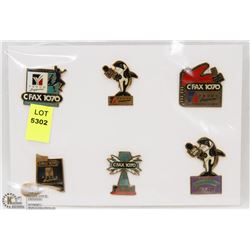LOT OF 6 COLLECTOR PINS