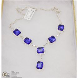 #21-TANZANITE GEMSTONE NECKLACE