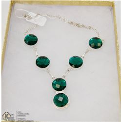 #25-CHROME DIOPSIDE GEMSTONE NECKLACE