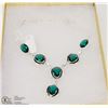 #12-GREEN APATITE GEMSTONE NECKLACE