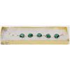 #14-GREEN APATITE GEMSTONE BRACELET