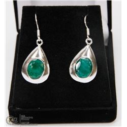 #38-NATURAL EMERALD EARRINGS