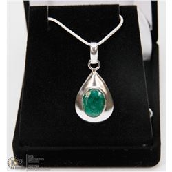#40-NATURAL EMERALD PENDANT