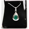 #40-NATURAL EMERALD PENDANT