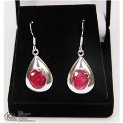 #31-NATURAL RED RUBY EARRINGS