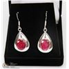 #31-NATURAL RED RUBY EARRINGS