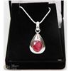 Image 1 : #33-NATURAL RED RUBY PENDANT
