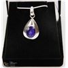 #36-NATURAL BLUE SAPPHIRE PENDANT