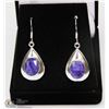 #35-NATURAL BLUE SAPPHIRE EARRINGS
