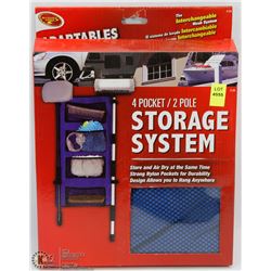 NEW 4 POCKET / 2 POLE STORAGE SYSTEM