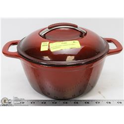 KITCHENAIDE LIDDED ENAMEL CASSEROLE