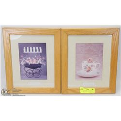 PAIR OF FRAMED ANNE GEDDES PRINTS
