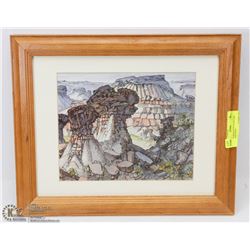 FRAMED MEREDITH EVANS THE BADLANDS PRINT
