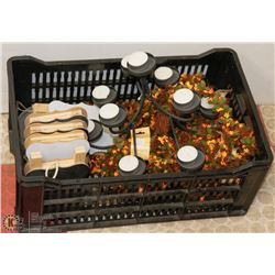 TOTE WITH NEW  WEDDING ITEMS INCL CHALKBAORD/