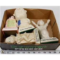 BOX OF RUSS BERNIE STATUES