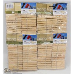 BUNDLE OF CLOTHES PINS -8 PACKAGES