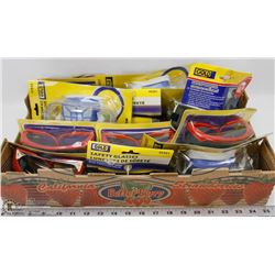 FLAT OF SAFETY GLASSES