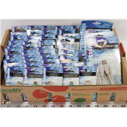 FLAT OF ASSORTED CABLE CONNECTORS