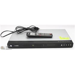 COBY DVD PLAYER WITH REMOTE.