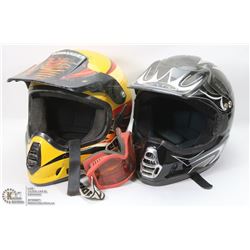 2  ATV/MOTORCROSS  HELMETS INCL XZONE SIZE L