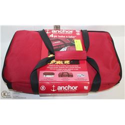 NEW ANCHOR 4-PC BAKE N TAKE SET IN RED