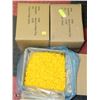 Image 1 : THREE BOXES OF YELLOW 8-10 PLASTIC PLUGS