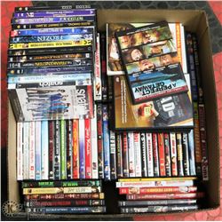 LARGE BOX W/90+ DVD MOVIES INCL. NEW