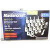 Image 1 : NEW MASTERCRAFT 21PC BIT SOCKET SET WITH