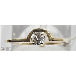 4) 14KT YELLOW GOLD DIAMOND RING