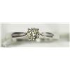 Image 1 : 15) 14KT WHITE GOLD DIAMOND RING