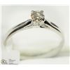 Image 2 : 15) 14KT WHITE GOLD DIAMOND RING
