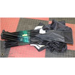 BUNDLE OF 3 BLACK CAMP CHAIRS - ALL WITH