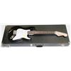 Image 1 : SQUIRE BY FENDER BLACK MINI GUITAR WITH HARD CASE.