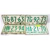 Image 1 : LOT OF 4  ALBERTA  1967 LICENSE PLATES
