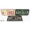 Image 1 : LOT OF 3 U.S LICENSE PLATES INCL 1968 IOWA,