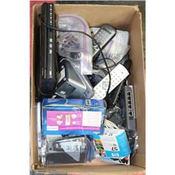 LOT OF ELECTRONIC ITEMS INCL WD TV LIVE, DVD