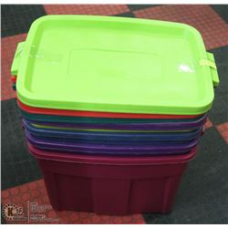 SET OF 4 MULTI-COLOUR RUBBERMAID