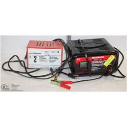 LOT OF 2 MOTOMASTER BATTERY CHARGERS