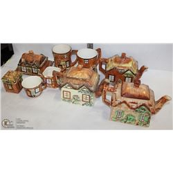 14PC COTTAGEWARE MADE IN ENGLAND TEA SET