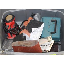 TOTE W/ 3 SANDERS & 1 DRILL