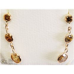 37) 14K DIAMOND EARRINGS