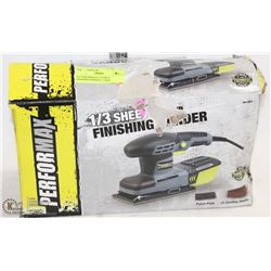 #62-PERFORMAX 1/3 SHEET FINISHING SANDER 2.2AMP