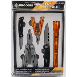 NEW PROCORE 5 PIECE MULTI-TOOL SET