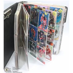 LARGE ALBUM WITH HOCKEY & BASEBALL CARDS.