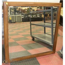 SOLID WOOD WALL HANGING MIRROR