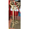 Image 1 : GOLD TONE COLORED CAST IRON PLANT STAND -