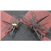Image 1 : SET OF 2 METAL DRAGONFLY LAWN/GARDEN ORNAMENTS